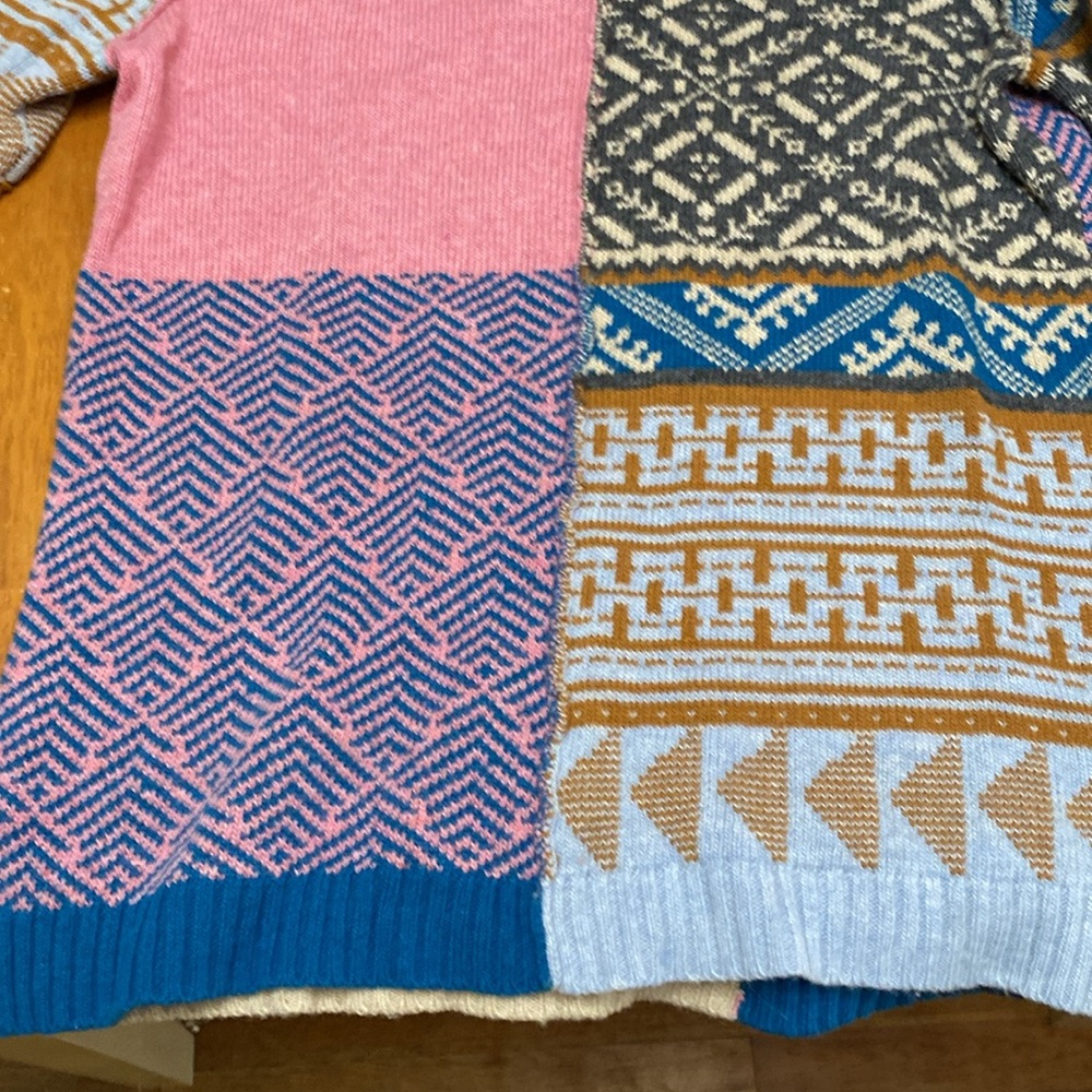 Sundance Fields Of Fair Patchwork Alpaca Wool Ble… - image 6